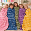 Personalized Blanket - Birthday Gift For Kids, Family - Wrapped In Lots Of Love