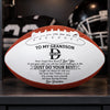 Personalized Leather Football - Gift For Son, Grandson, America Football Lovers - Proud Of Every Game Day