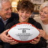 Personalized Leather Football - Gift For Son, Grandson, America Football Lovers - Proud Of Every Game Day