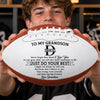 Personalized Leather Football - Gift For Son, Grandson, America Football Lovers - Proud Of Every Game Day