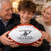 Personalized Leather Football - Gift For Son, Grandson, America Football Lovers - Made For Game Day