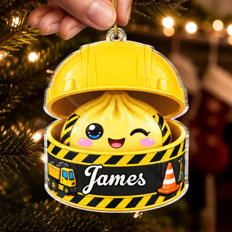 Personalized Acrylic Ornament - Christmas Gift For Kids - Squish Into The Holidays