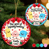 Personalized Ceramic Ornament - Christmas Gift For Kids - Cute Little Holiday Crew