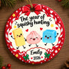 Personalized Ceramic Ornament - Christmas Gift For Kids - Cute Little Holiday Crew