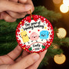 Personalized Ceramic Ornament - Christmas Gift For Kids - Cute Little Holiday Crew