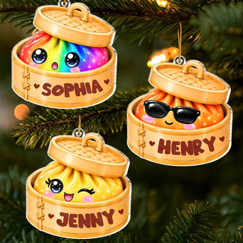 Personalized Acrylic Ornament - Christmas Gift For Kids - Sweet Little Dumpling Of Mine
