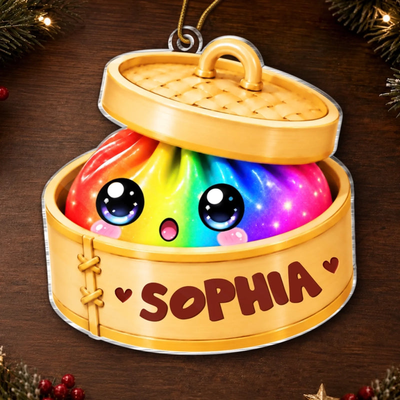 Personalized Acrylic Ornament - Christmas Gift For Kids - Sweet Little Dumpling Of Mine
