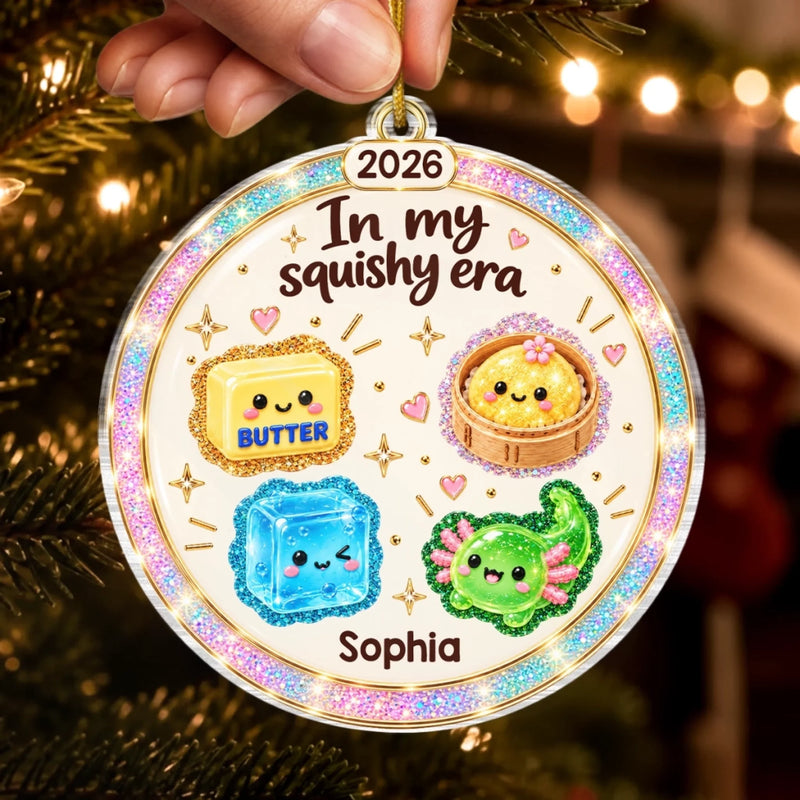 Personalized Acrylic Ornament - Christmas Gift For Kids - All I Want Is More Squishies