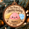 Personalized Wooden Ornament - Christmas Gift For Kids - Wrapped In Squishy Joy