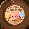 Personalized Wooden Ornament - Christmas Gift For Kids - Wrapped In Squishy Joy