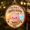 Personalized Wooden Ornament - Christmas Gift For Kids - Wrapped In Squishy Joy