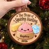 Personalized Wooden Ornament - Christmas Gift For Kids - Wrapped In Squishy Joy