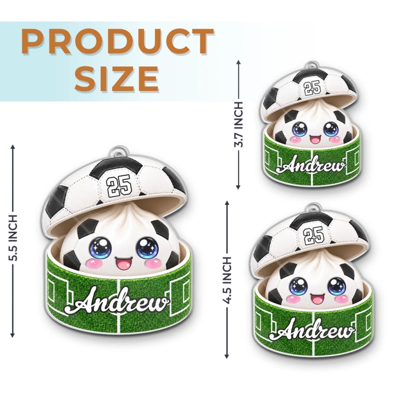 Personalized Acrylic Ornament - Christmas Gift For Kids - Little Dumpling Big Game