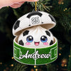 Personalized Acrylic Ornament - Christmas Gift For Kids - Little Dumpling Big Game