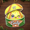 Personalized Acrylic Ornament - Christmas Gift For Kids - Little Dumpling Big Game