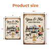 Personalized Home Decor Metal Sign – Summer, Anniversary Gift For Couple, Camping Lovers, Pet Lovers – You & Me We’ve Got This