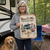 Personalized Home Decor Metal Sign – Summer, Anniversary Gift For Couple, Camping Lovers, Pet Lovers – You & Me We’ve Got This