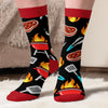 Personalized Crew Socks - Gift For BBQ Lovers - Lucky Grilling Socks
