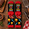 Personalized Crew Socks - Gift For BBQ Lovers - Lucky Grilling Socks