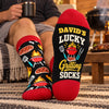 Personalized Crew Socks - Gift For BBQ Lovers - Lucky Grilling Socks