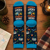 Personalized Crew Socks - Gift For Camping Lovers - Lucky Camping Socks