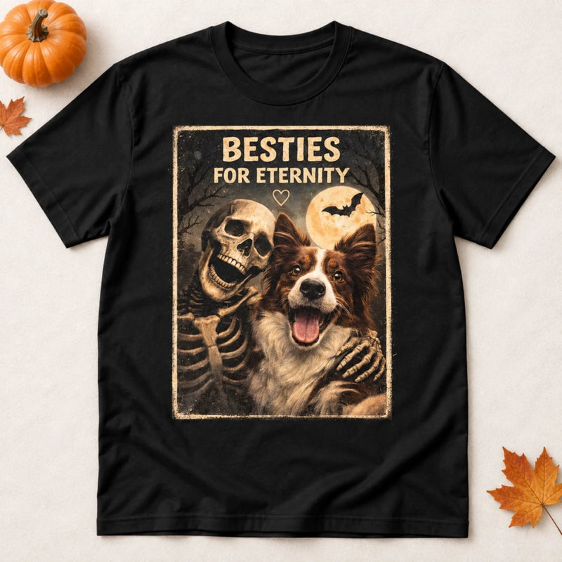 Personalized Photo Comfort T-Shirt - Halloween Gift For Pet Lovers - Puppy Edition