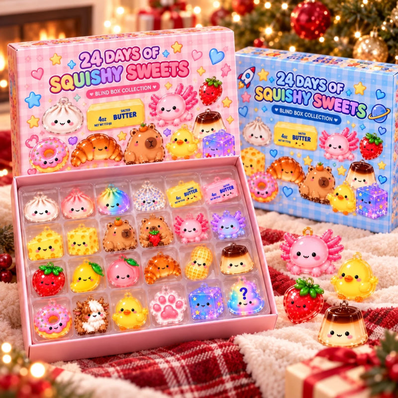 Squishy Advent Calendar Blind Box – Christmas Gifts For Kids – 24 Days Of Surprises