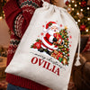 Personalized Drawstring Gift Bag - Christmas Gift For Kids, Family - Merry Christmas