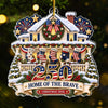 Personalized Acrylic Ornament – America 250th Anniversary Christmas Gift For Family – Born To Be Free