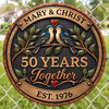 Personalized Shaped Metal Sign - Anniversary Gift For Couple - Many Years Together