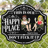 Personalized Shaped Metal Sign - Anniversary Gift For Couple - This Is Our Place