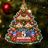 Personalized Acrylic Ornament – America 250th Anniversary Christmas Gift For Family – Let Freedom Bells Ring