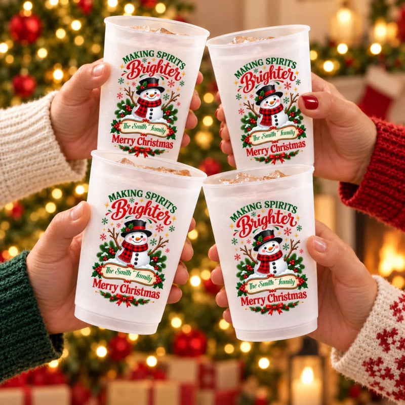 Personalized Party Cups - Christmas Gift For Family - One Festive Cup