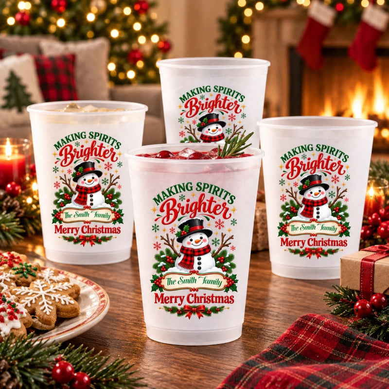 Personalized Party Cups - Christmas Gift For Family - One Festive Cup