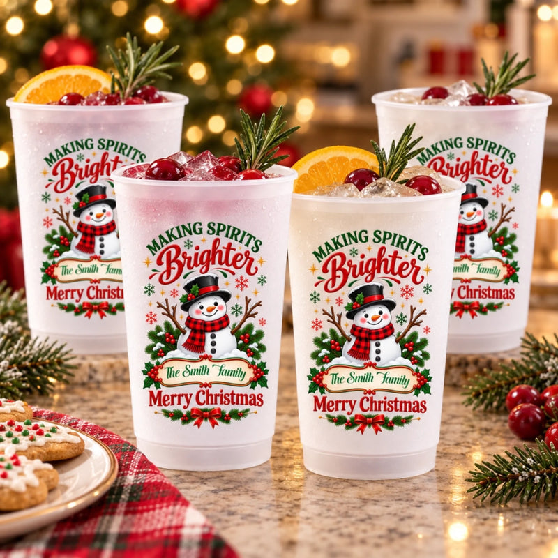 Personalized Party Cups - Christmas Gift For Family - One Festive Cup