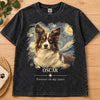 Personalized Photo Washed Cotton T-shirt – Sympathy Gift For Pet Lovers – A Lot Of Love