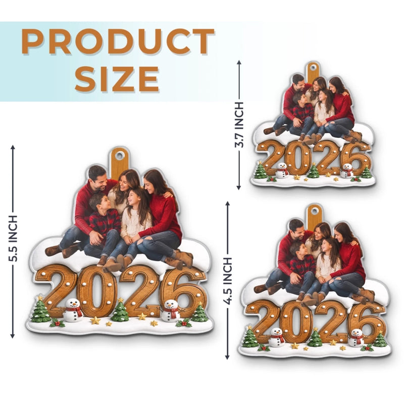 Personalized Acrylic Ornament – Christmas Gift For Family – Snow Much Love This Season