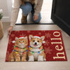Personalized Photo Home Decor Decorative Mat – Christmas Gift For Pet Lovers – Merry Pets, Merry Home