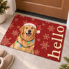 Personalized Photo Home Decor Decorative Mat – Christmas Gift For Pet Lovers – Merry Pets, Merry Home