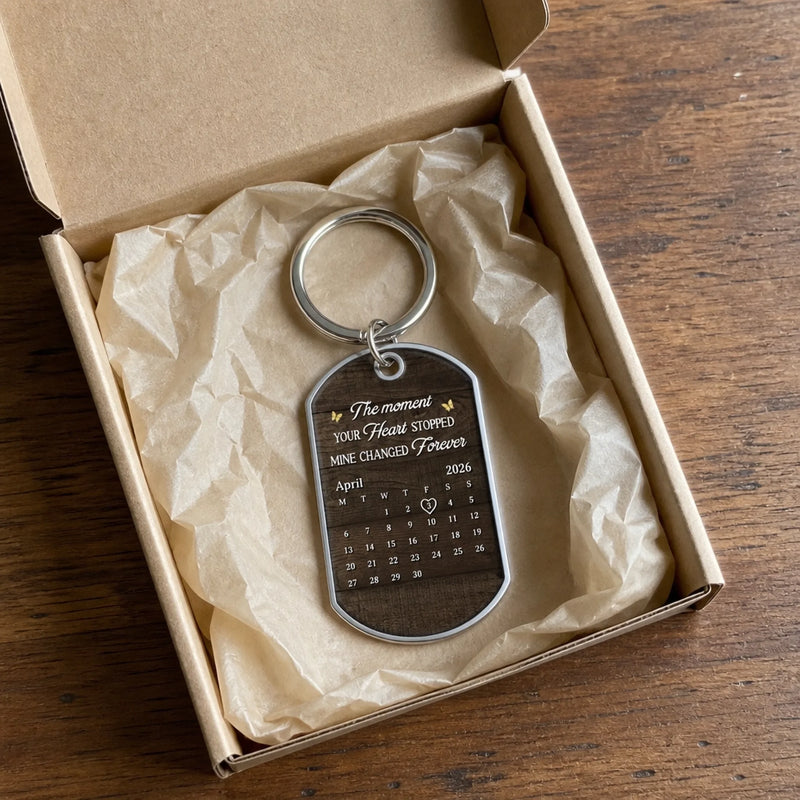 Personalized Photo Keychain - Sympathy Gift For Family - Some Things Stay