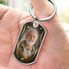 Personalized Photo Keychain - Sympathy Gift For Family - I Will Carry You With Me