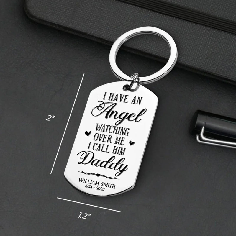 Personalized Photo Keychain - Sympathy Gift For Family - Your Love Lives On In Me