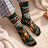 Personalized Crew Socks - Gift For Hunting Lovers - Wild Days Call Me Back