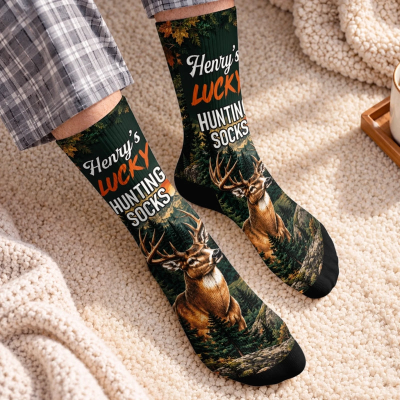 Personalized Crew Socks - Gift For Hunting Lovers - Wild Days Call Me Back