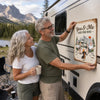 Personalized Home Decor Metal Sign – Summer, Anniversary Gift For Couple, Camping Lovers, Pet Lovers – Home Is Where We Roam