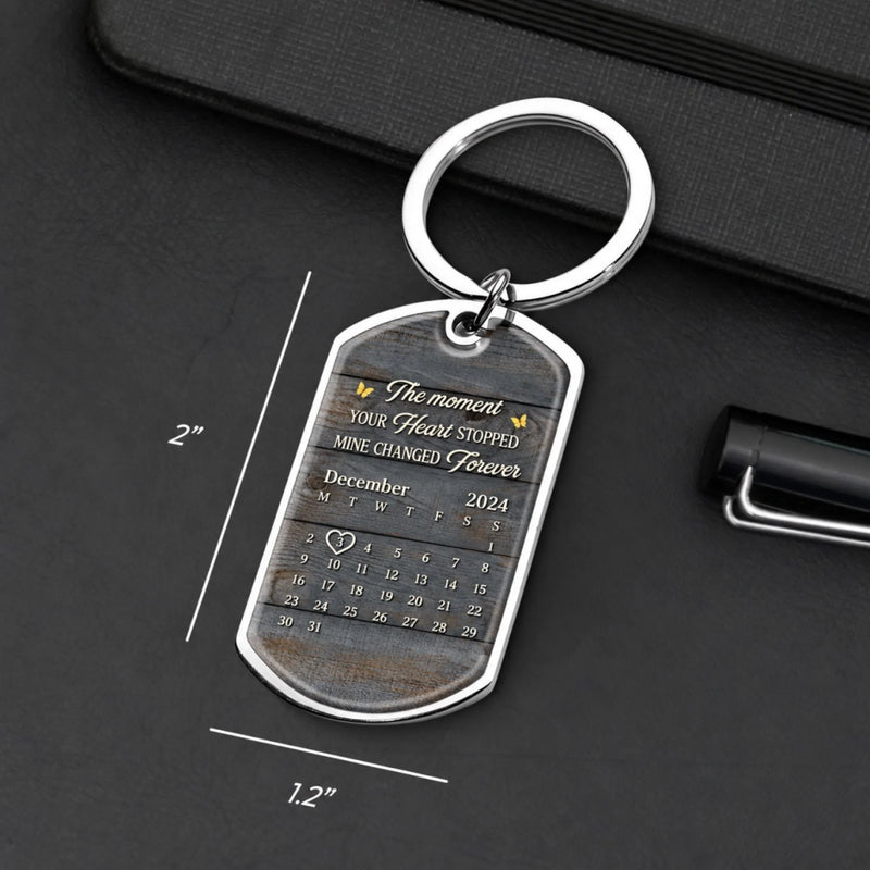 Personalized Photo Keychain - Sympathy Gift For Family - We Loved In Our Time