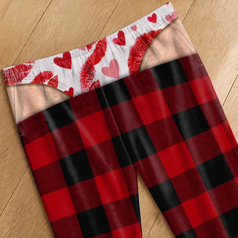 Personalized Pajama Pants - Christmas, Funny Gift For Men, Husband, Dad - Too Cozy To Behave