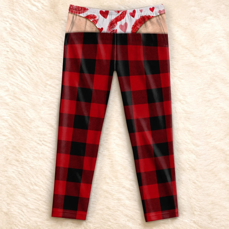 Personalized Pajama Pants - Christmas, Funny Gift For Men, Husband, Dad - Too Cozy To Behave