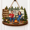 Personalized Photo Wood Sign - Anniversary Gift for Couple, Camping Lovers - Making Memories