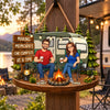 Personalized Photo Wood Sign - Anniversary Gift for Couple, Camping Lovers - Making Memories